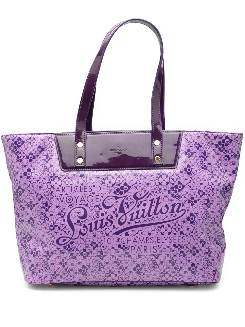 Louis Vuitton Pre-Owned 2010 Takashi Murakami Cosmic Blossom PM Tote Bag aus beschichtetem Canvas - Violett