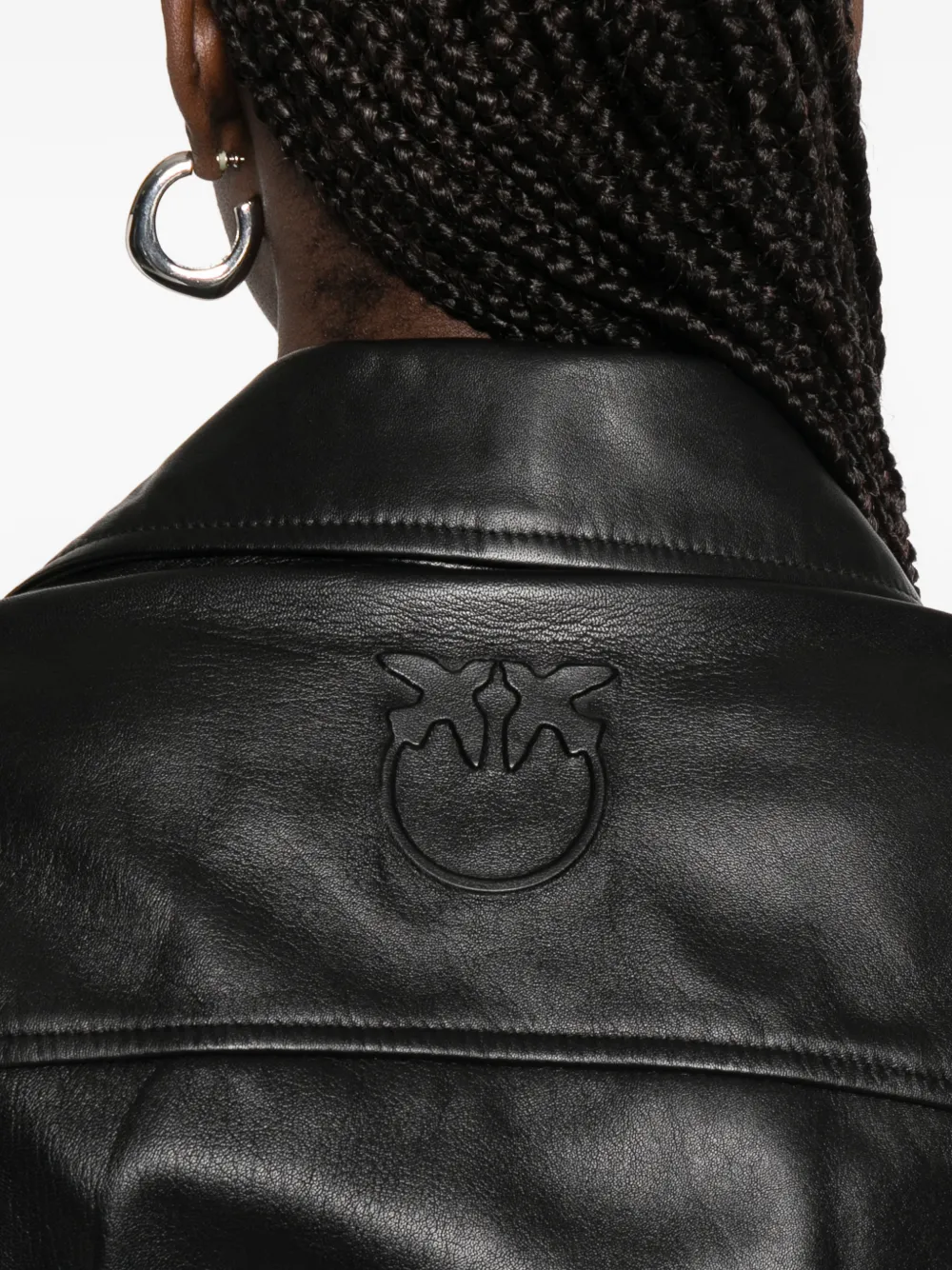 PINKO レザージャケット | ブラック | FARFETCH JP