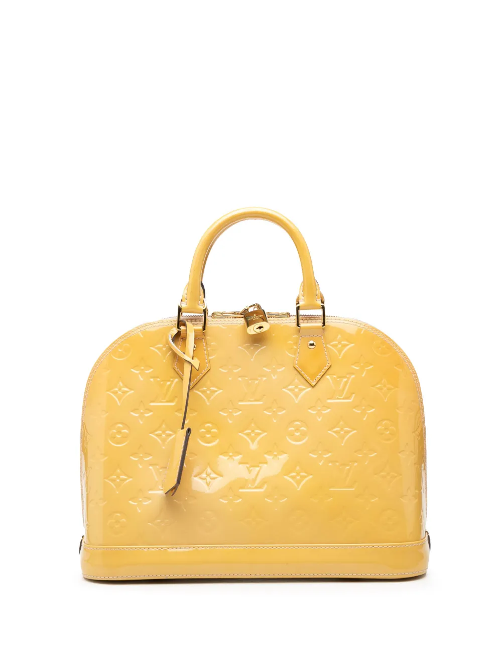 Louis Vuitton Pre-Owned 2013 Monogram Vernis Alma PM handbag - Giallo