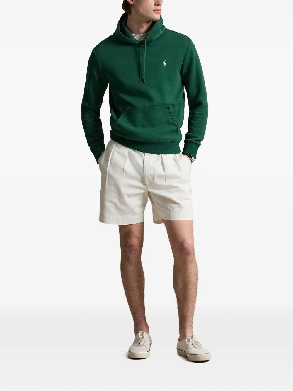 Polo Ralph Lauren Polon Pony dubbelgebreide hoodie Groen