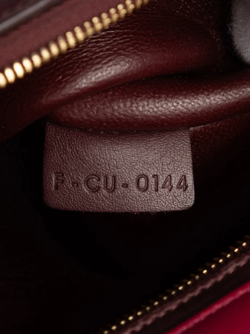 2014 Medium Tricolor Leather Trapeze Satchel