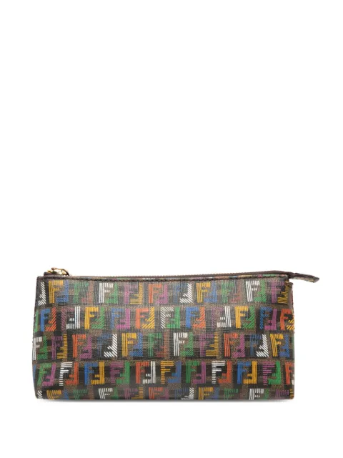 Fendi Pre-Owned 2000-2010 Multicolor Zucchino Coated Canvas pouch