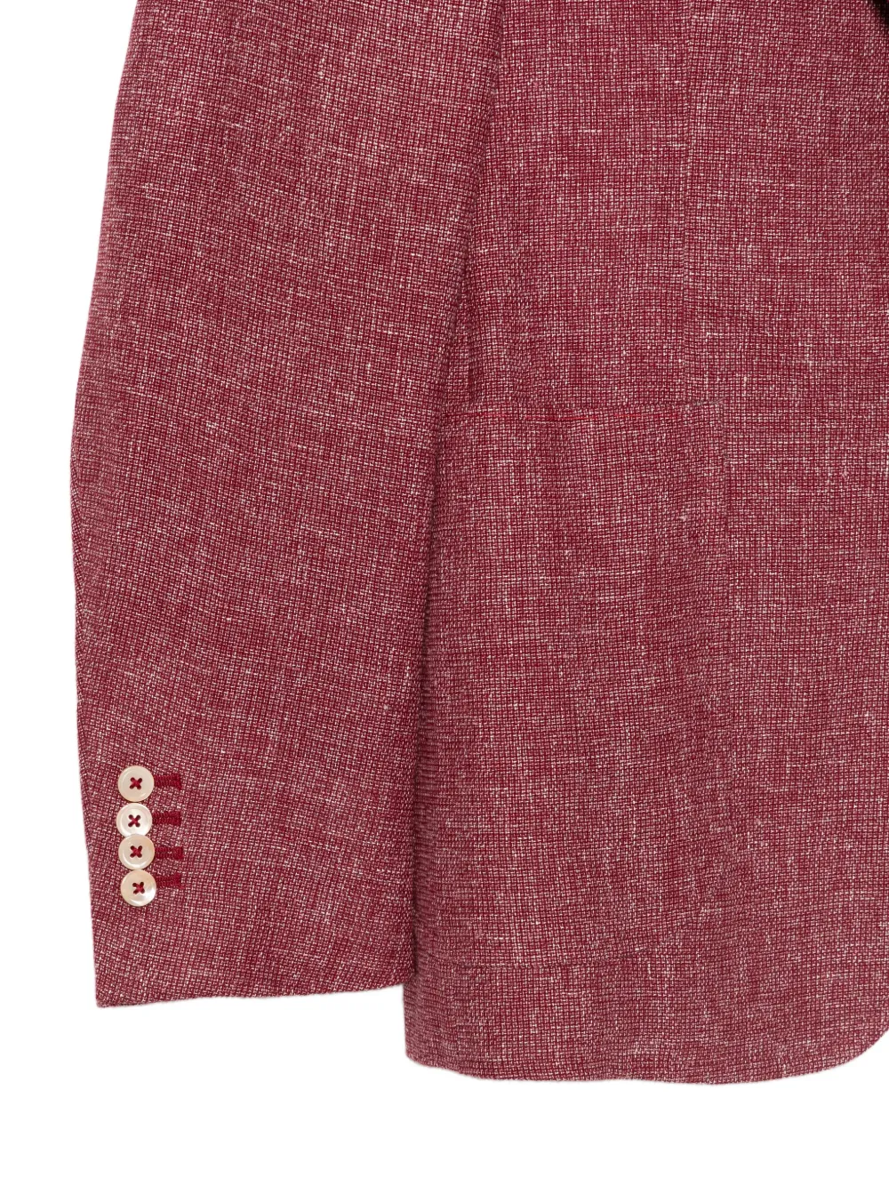  Isaia Buttoned Blazer - Red 