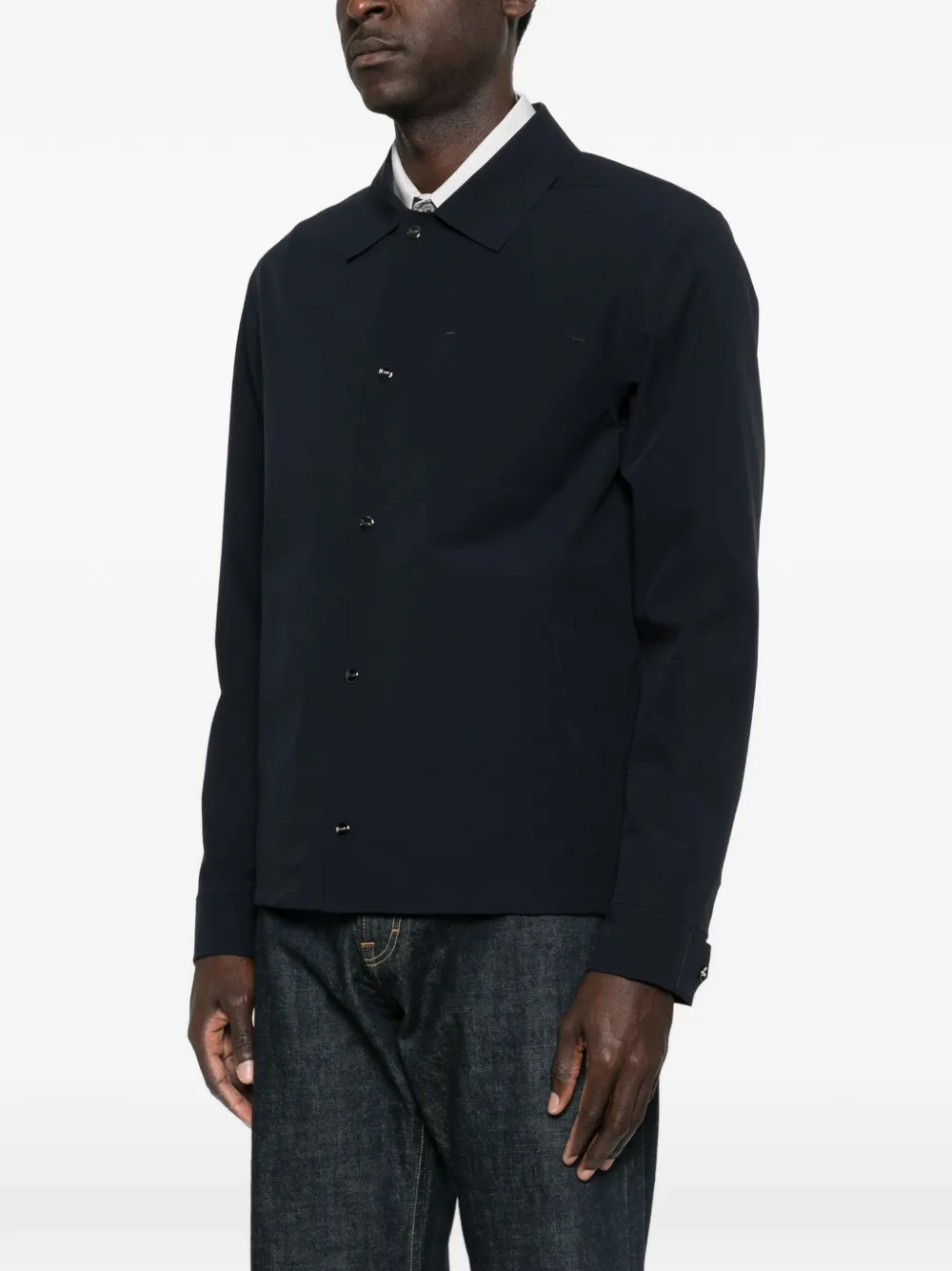 Herno Shirtjack met knopen Zwart