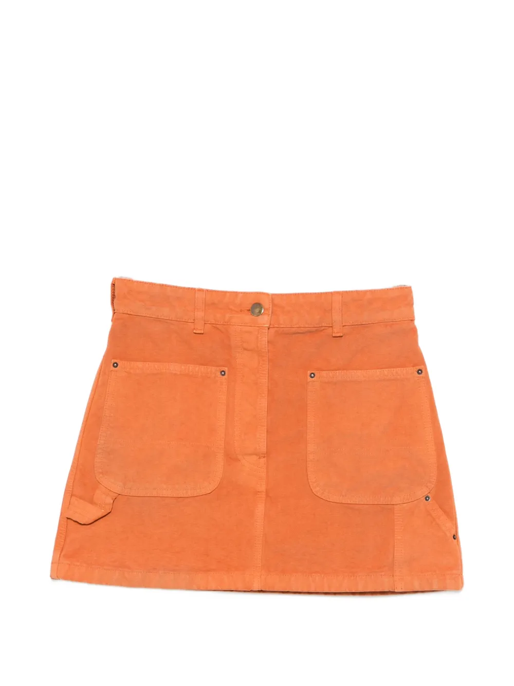Prada front-pocket mini skirt - Arancione