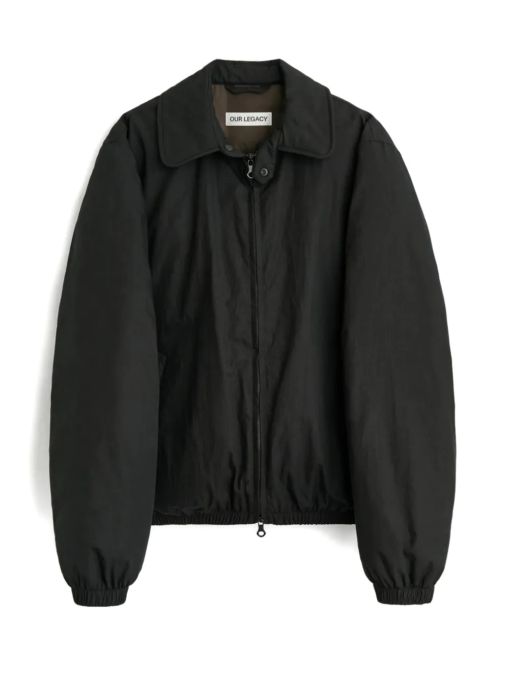 OUR LEGACY collared puffa jacket - Zwart
