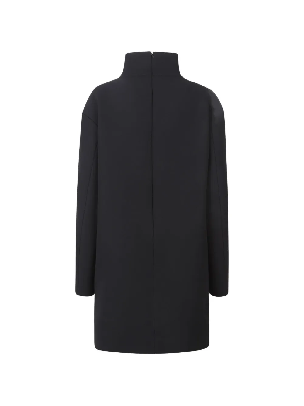 KHAITE lace-up high-neck lee dress - Zwart