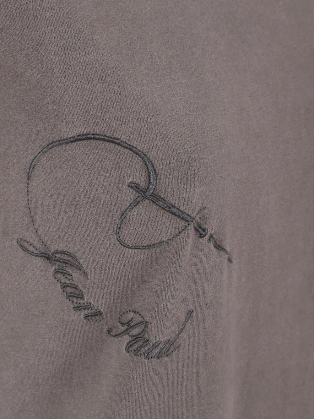 Jean Paul Gaultier T-shirt met grafisch borduurwerk Grijs