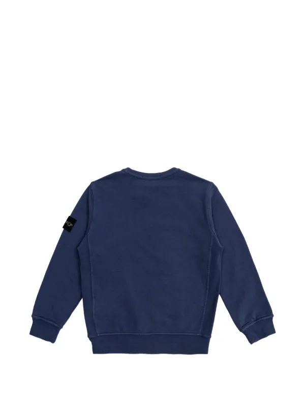 Stone  junior ストーンアイランド　スウェット Stone Island Junior コンパスパッチ スウェットシャツ | ブルー