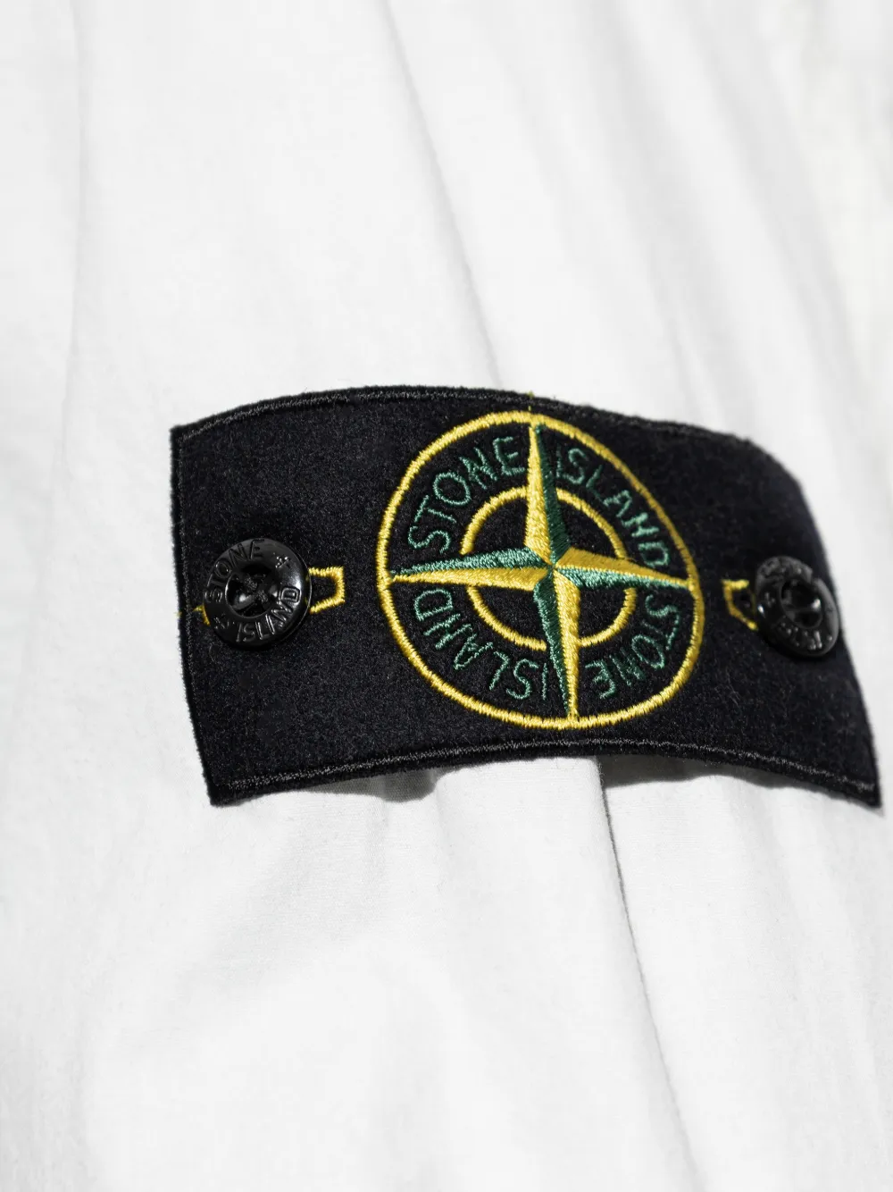 Stone Island Shirtjack met opgestikte zak Wit