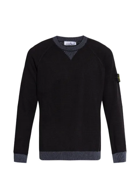 Stone Island pull à patch logo