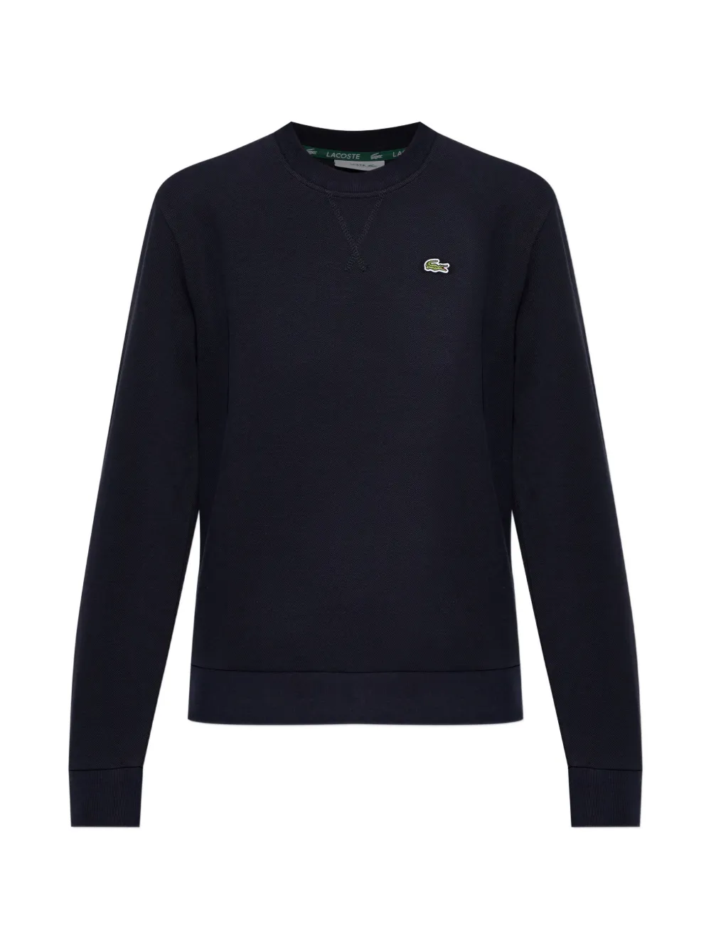 Lacoste logo crew-neck sweatshirt - Blu