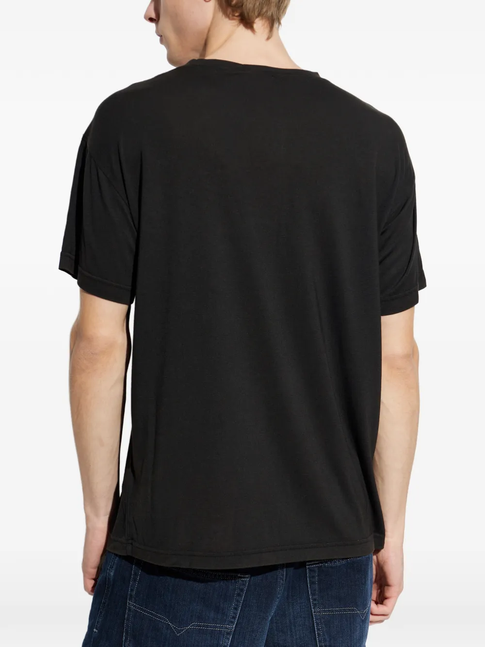 Diesel T-shirt met logodetail Zwart