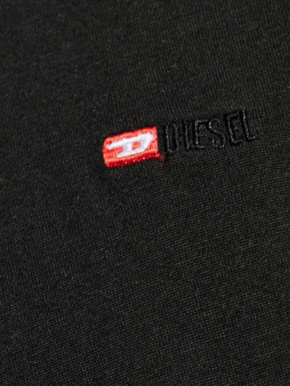 Diesel T-shirt met logodetail Zwart