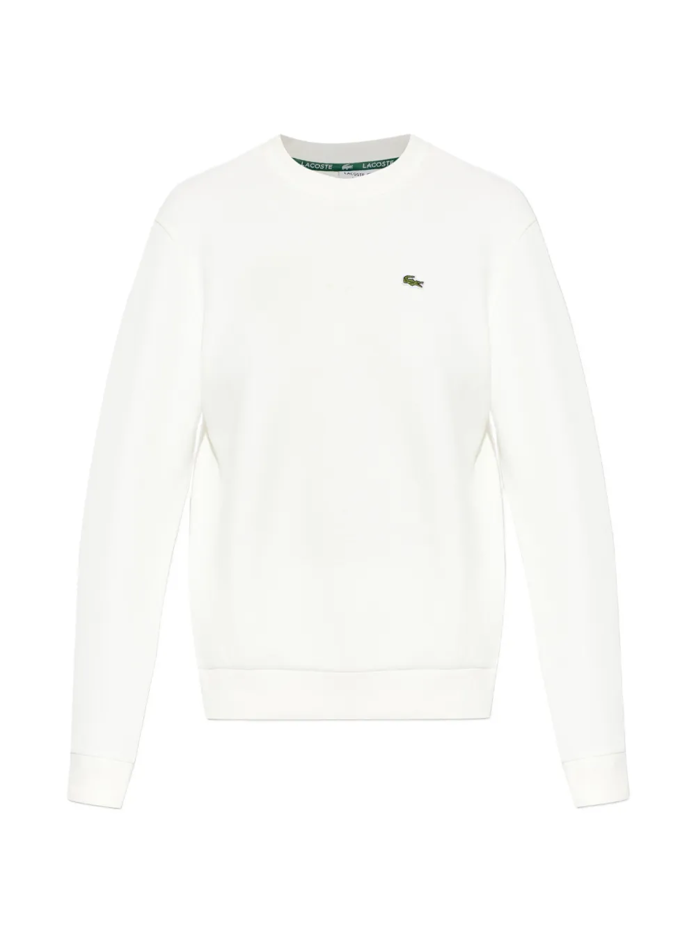 Lacoste embroidered crew-neck sweatshirt - Bianco