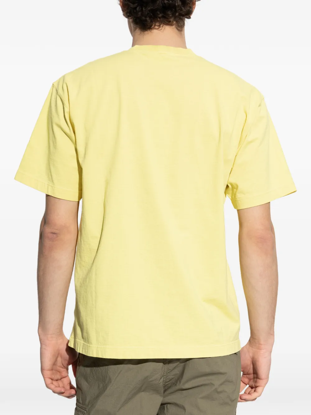 Stone Island T-shirt met logopatch Geel