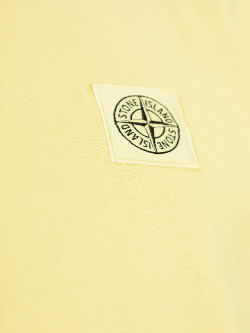 Stone Island T-shirt met logopatch Geel