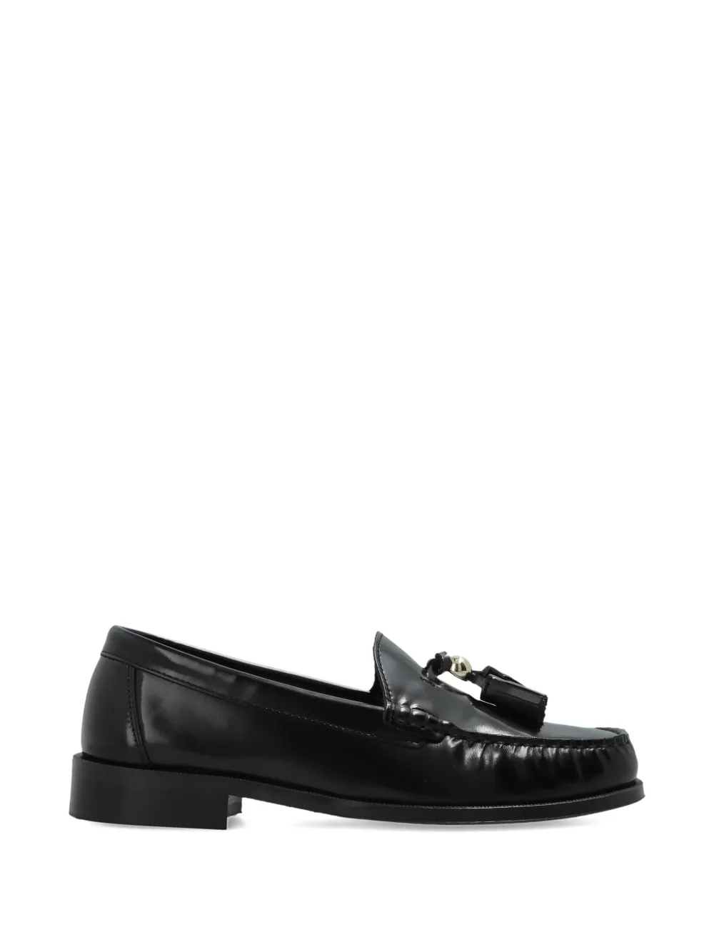 Furla tassel-detail leather loafers - Nero
