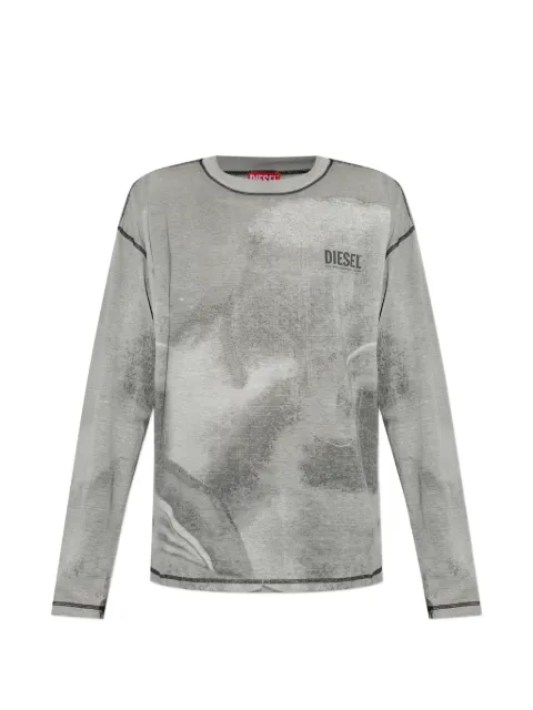 Diesel logo-print long-sleeve T-shirt