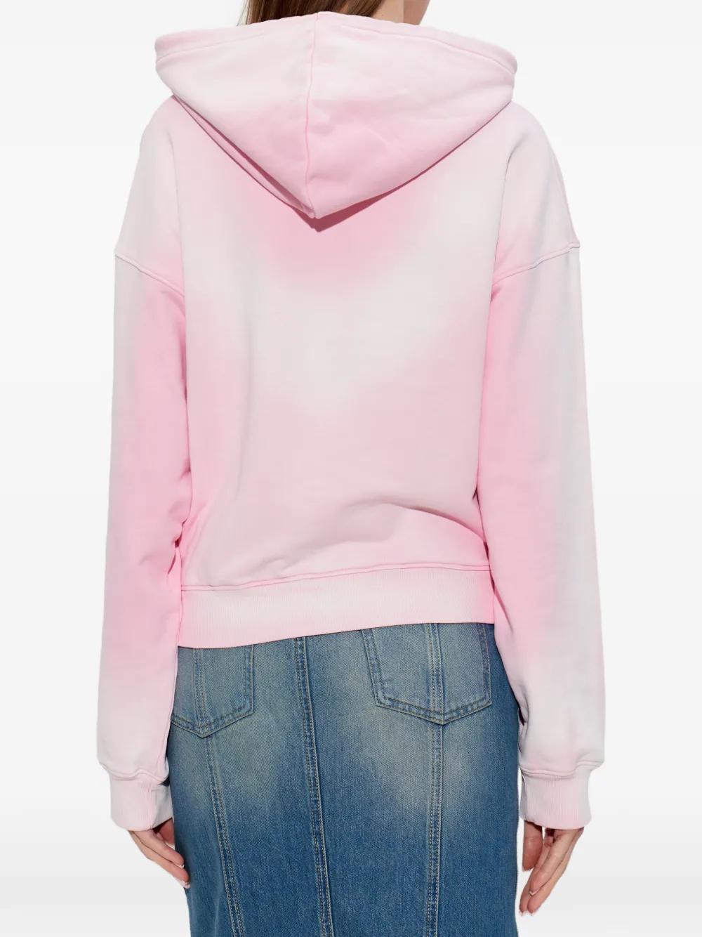 Moschino Hoodie met tie-dye print Roze