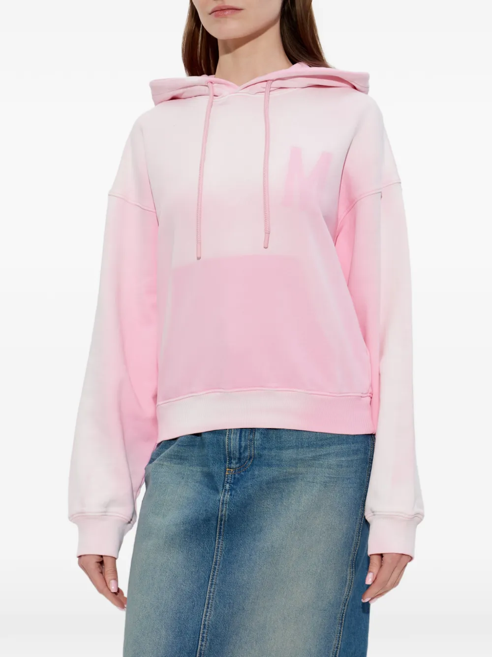 Moschino Hoodie met tie-dye print Roze