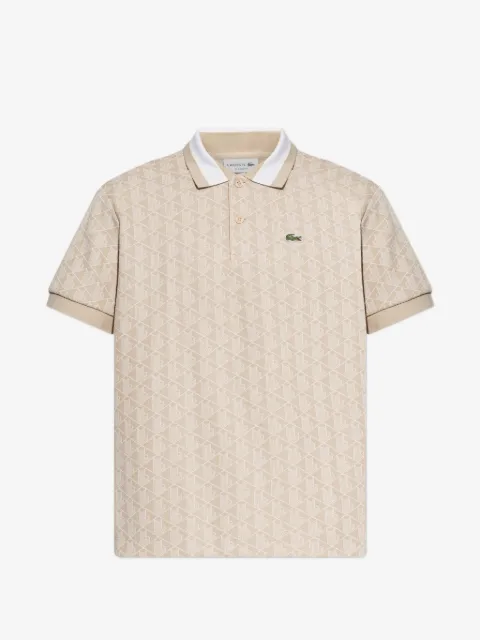 Lacoste patterned polo shirt