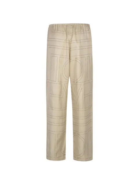TOTEME monogram silk trousers