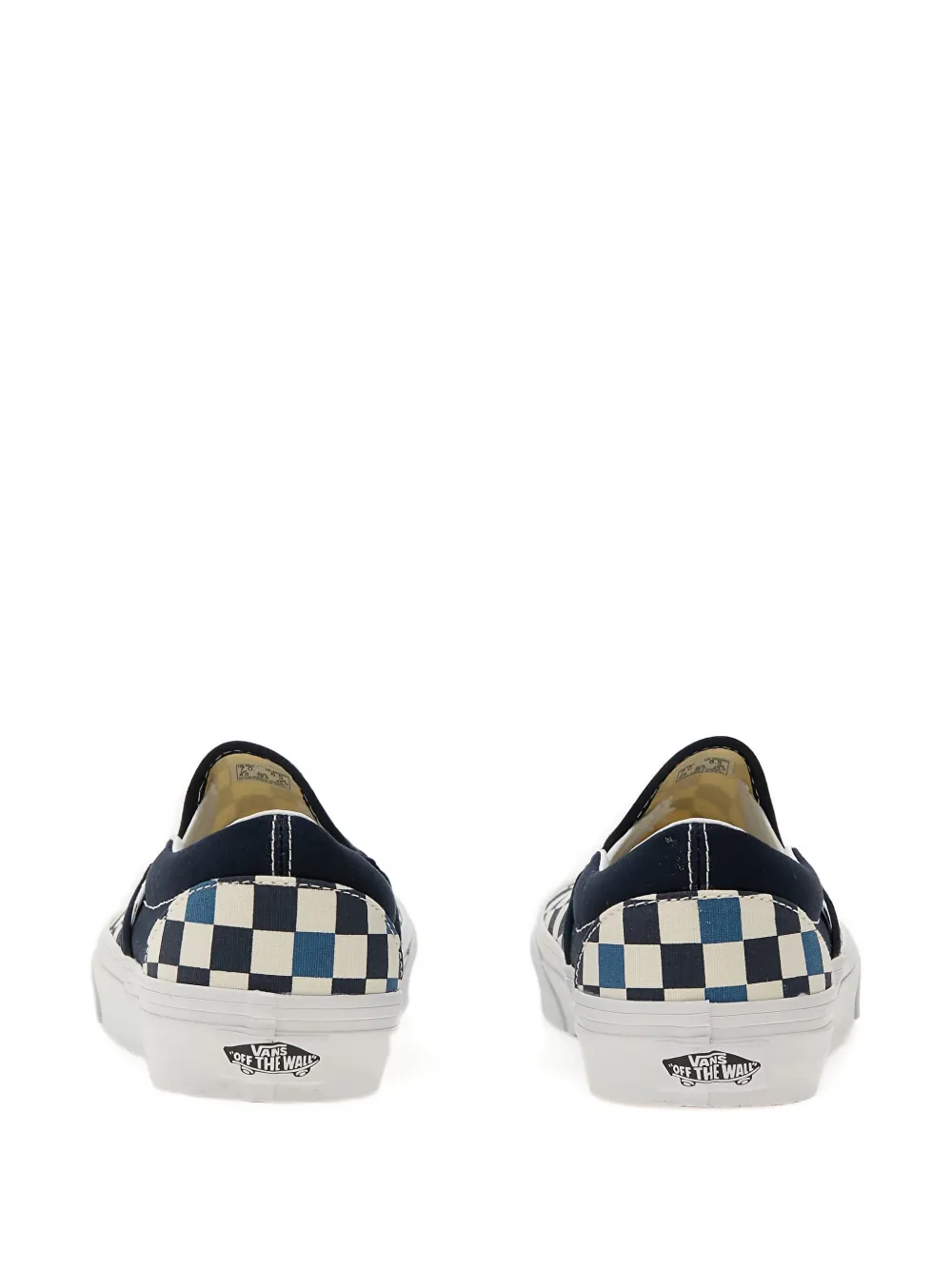 Vans Geruite slip-on sneakers Wit