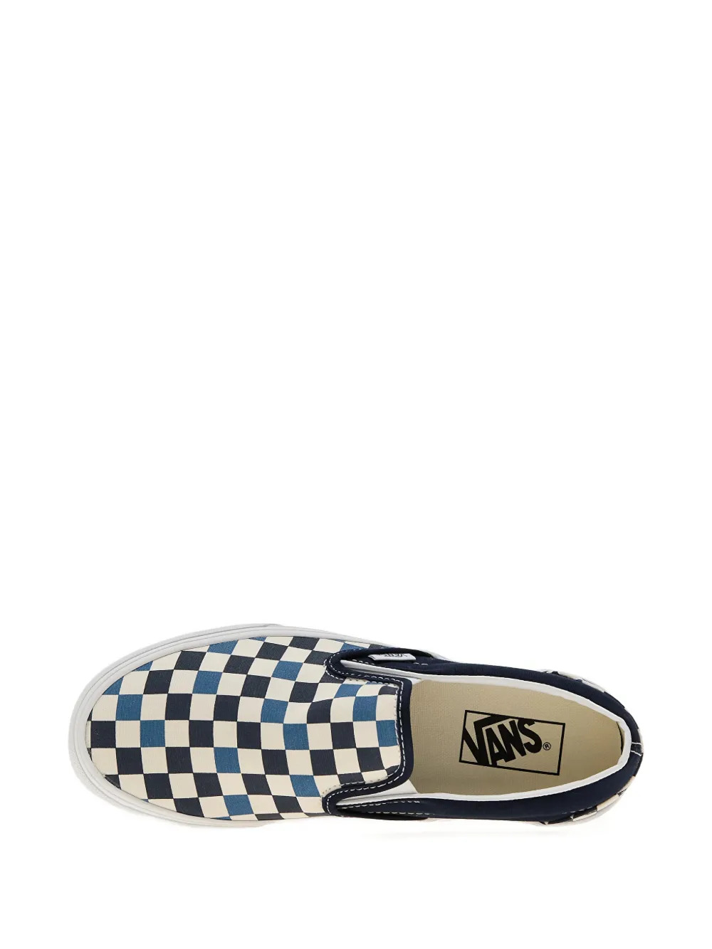 Vans Geruite slip-on sneakers Wit