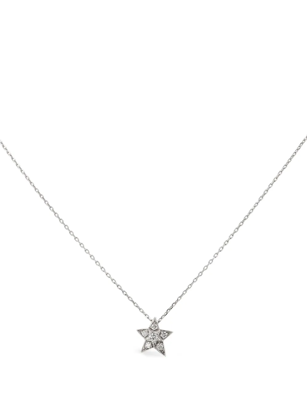 CHANEL Pre-Owned 2020 Comète Géode star-pendant necklace - Silber