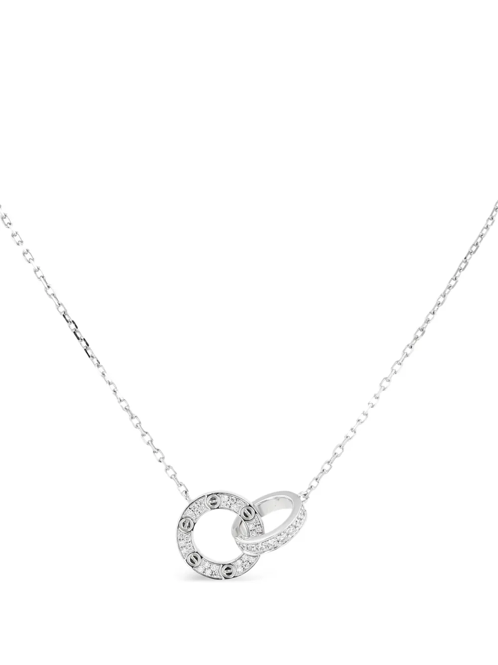 Cartier 2021 Love diamond-embellishment necklace - Argento