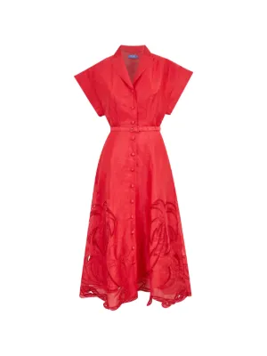 knee length dresses for ladies Estelle Red Mini Dress main image 0