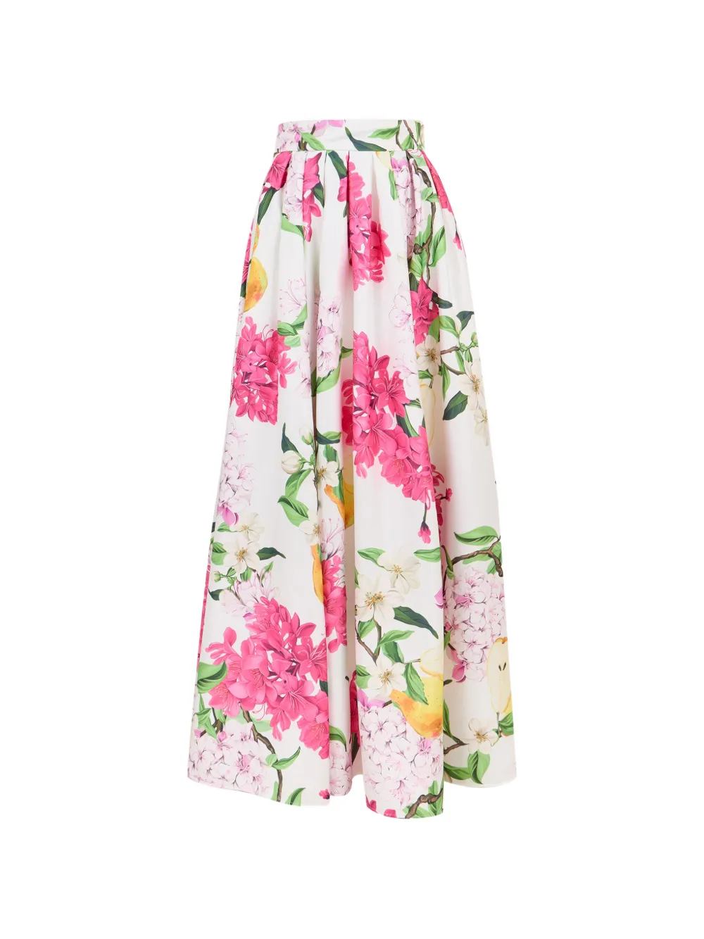 Leo Lin Reinette floral maxi skirt - Bianco