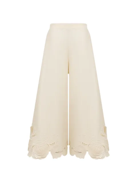 Leo Lin Theodora 花卉贴花帕拉松长裤