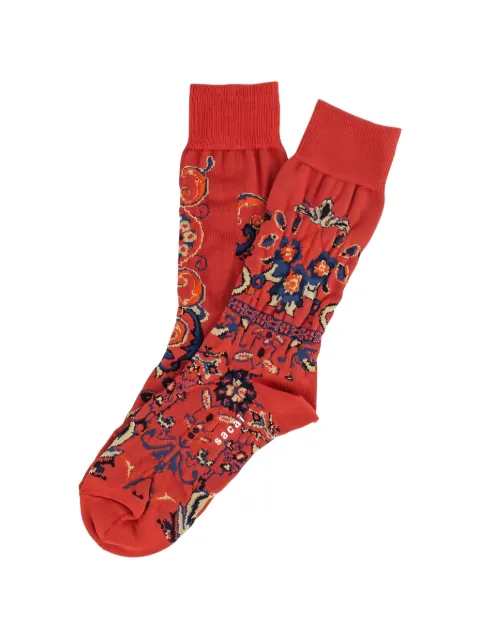 sacai floral socks