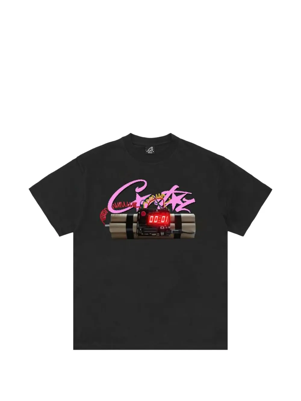 Corteiz Print T-shirt In Black