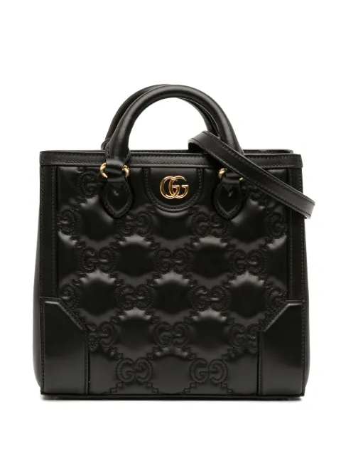 Gucci Pre-Owned 2016-2025 Mini GG Matelasse Leather Top Handle Bag satchel