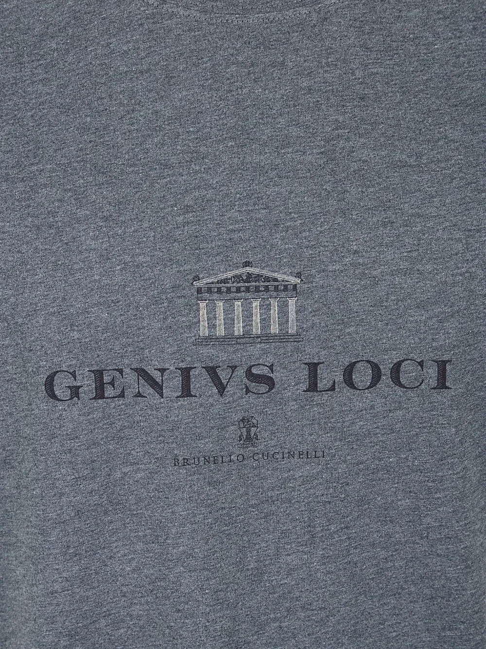 Brunello Cucinelli T-shirt met grafische print Grijs