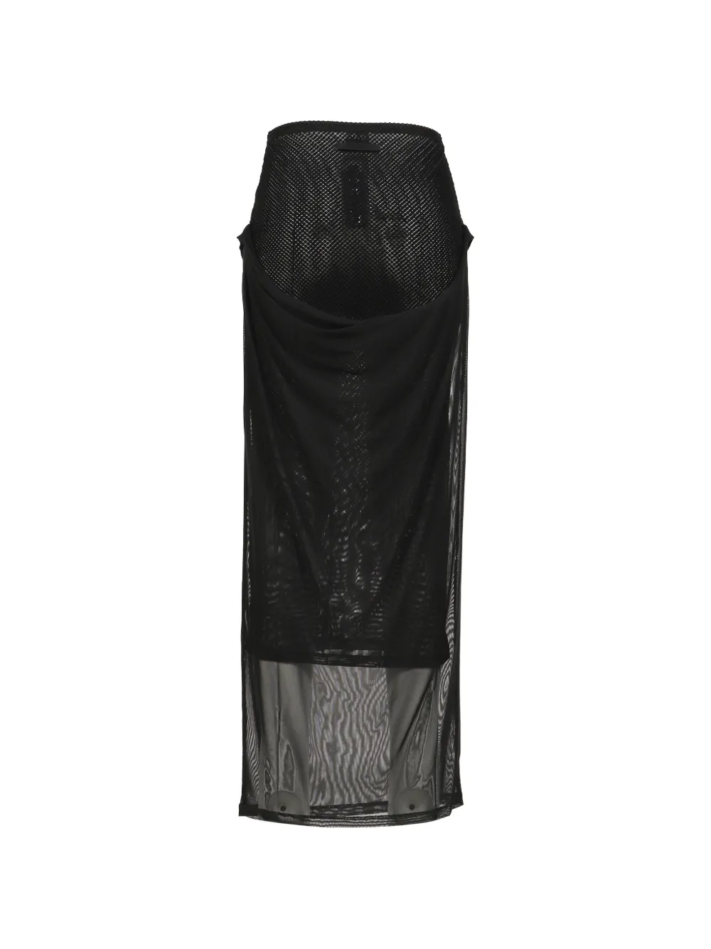  Jean Paul Gaultier Lettering Mesh Skirt - Black 