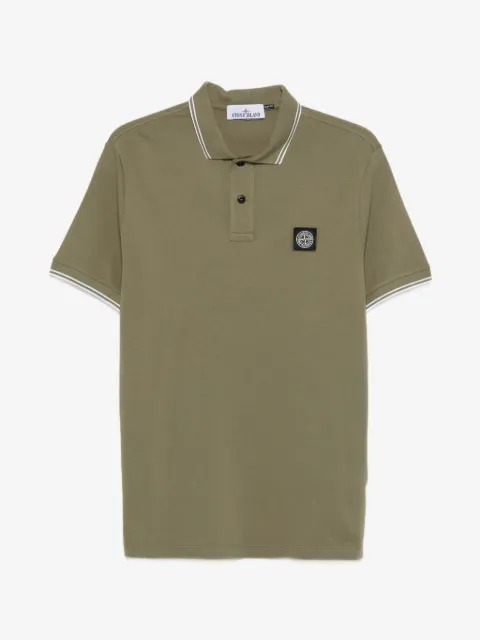 Stone Island 2200010 organic cotton piqué with stretch polo shirt polo shirt