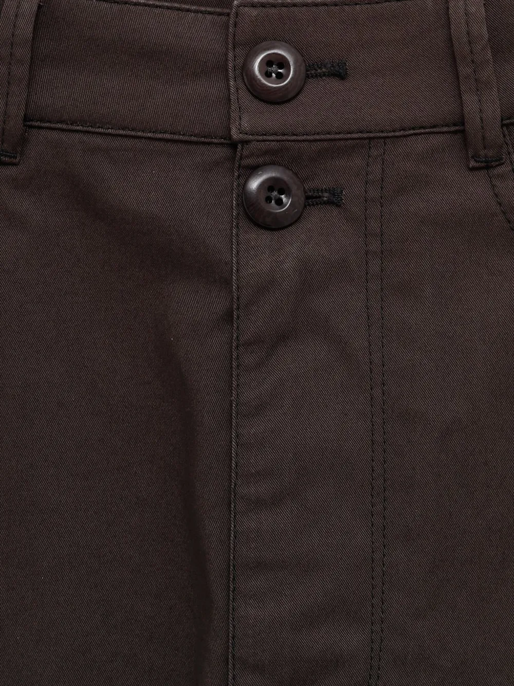  Lemaire Button Shorts - Brown 