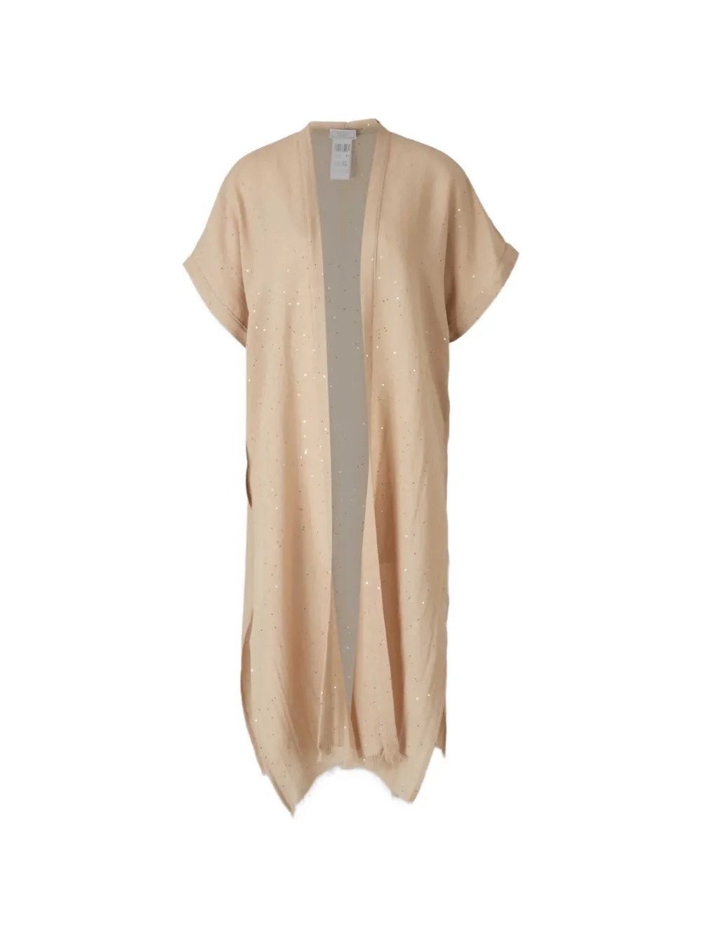 Peserico fringed sequins coat - Oro