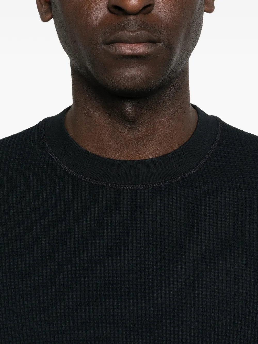 Stone Island Trui met wafelpatroon Zwart