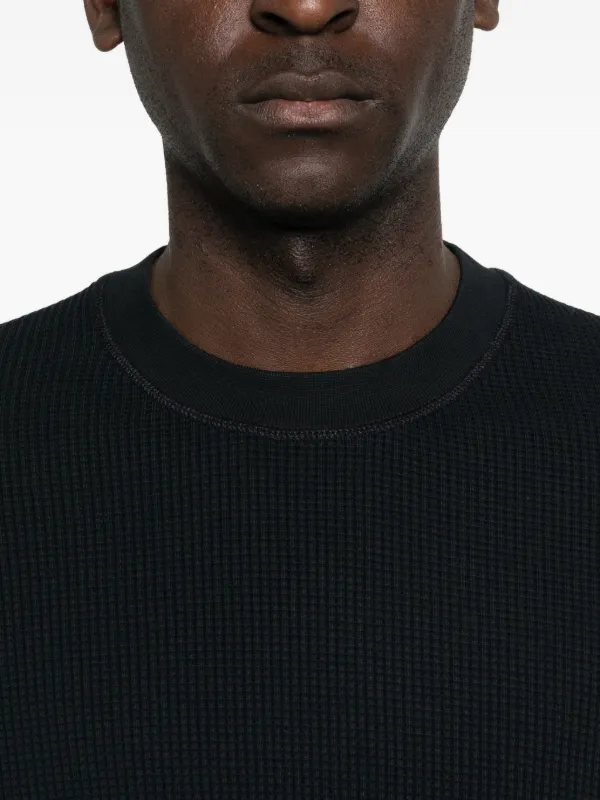 Stone Island ワッフルニット セーター | ブラック | FARFETCH JP