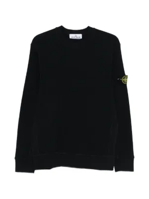 Stone Island コンパスバッジ スウェットシャツ | ブラック | FARFETCH JP