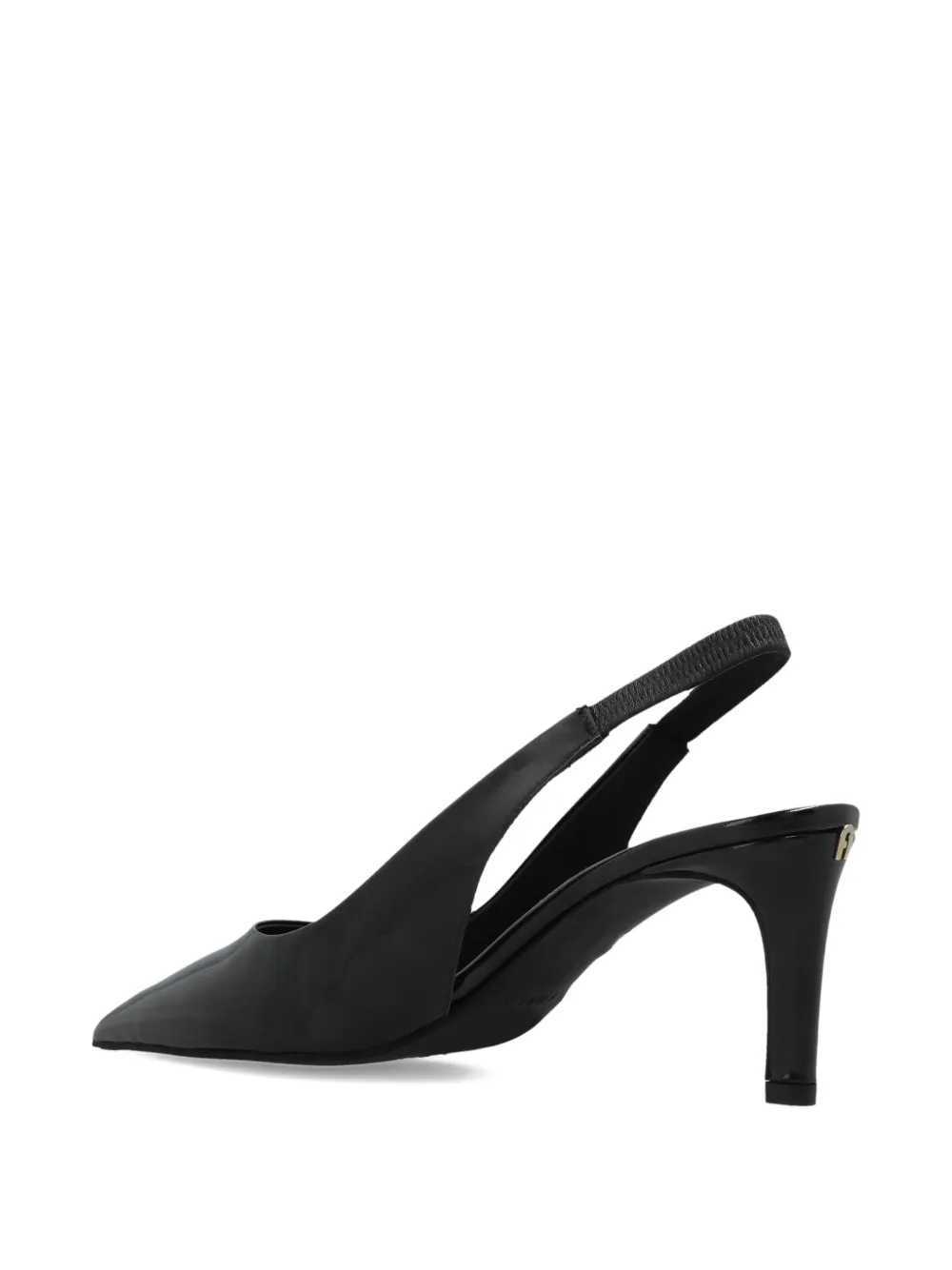Furla Slingback pumps met puntige neus Zwart