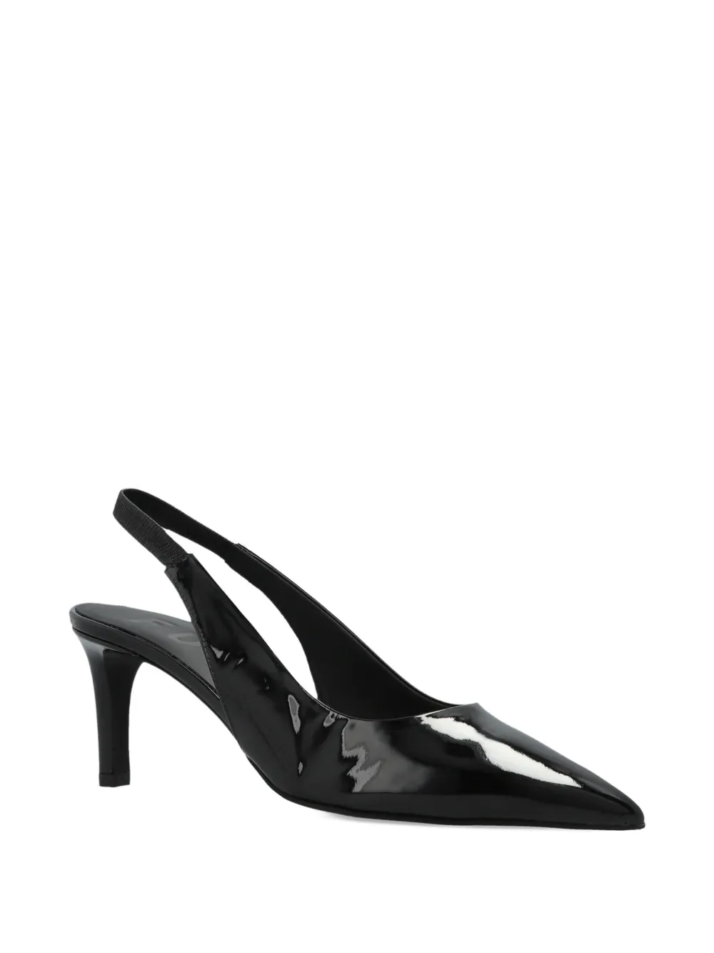 Furla Slingback pumps met puntige neus Zwart