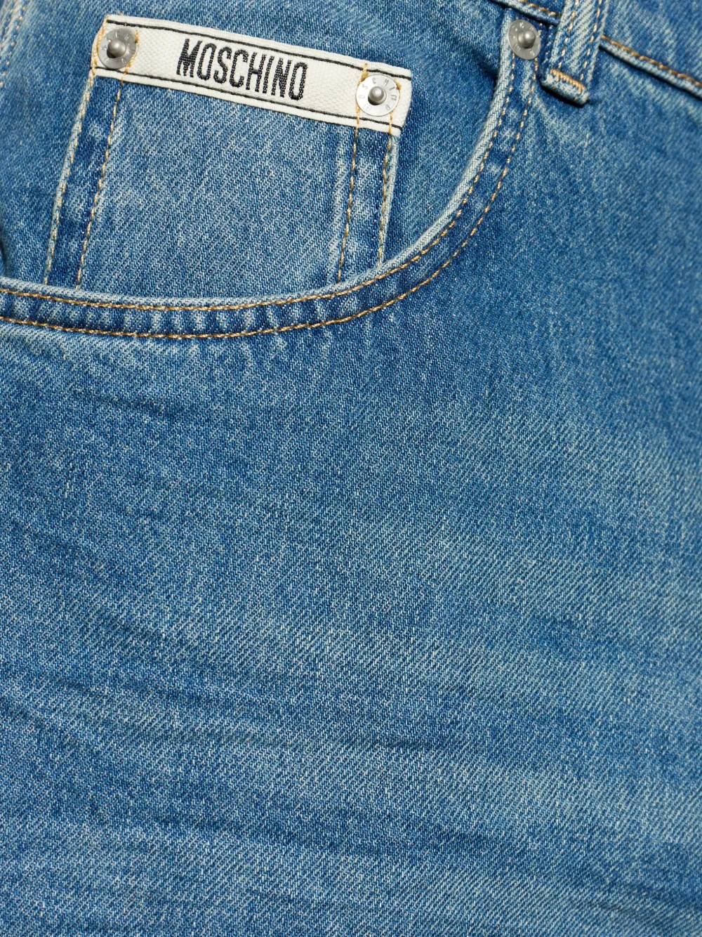 Moschino Jeans met zak Blauw
