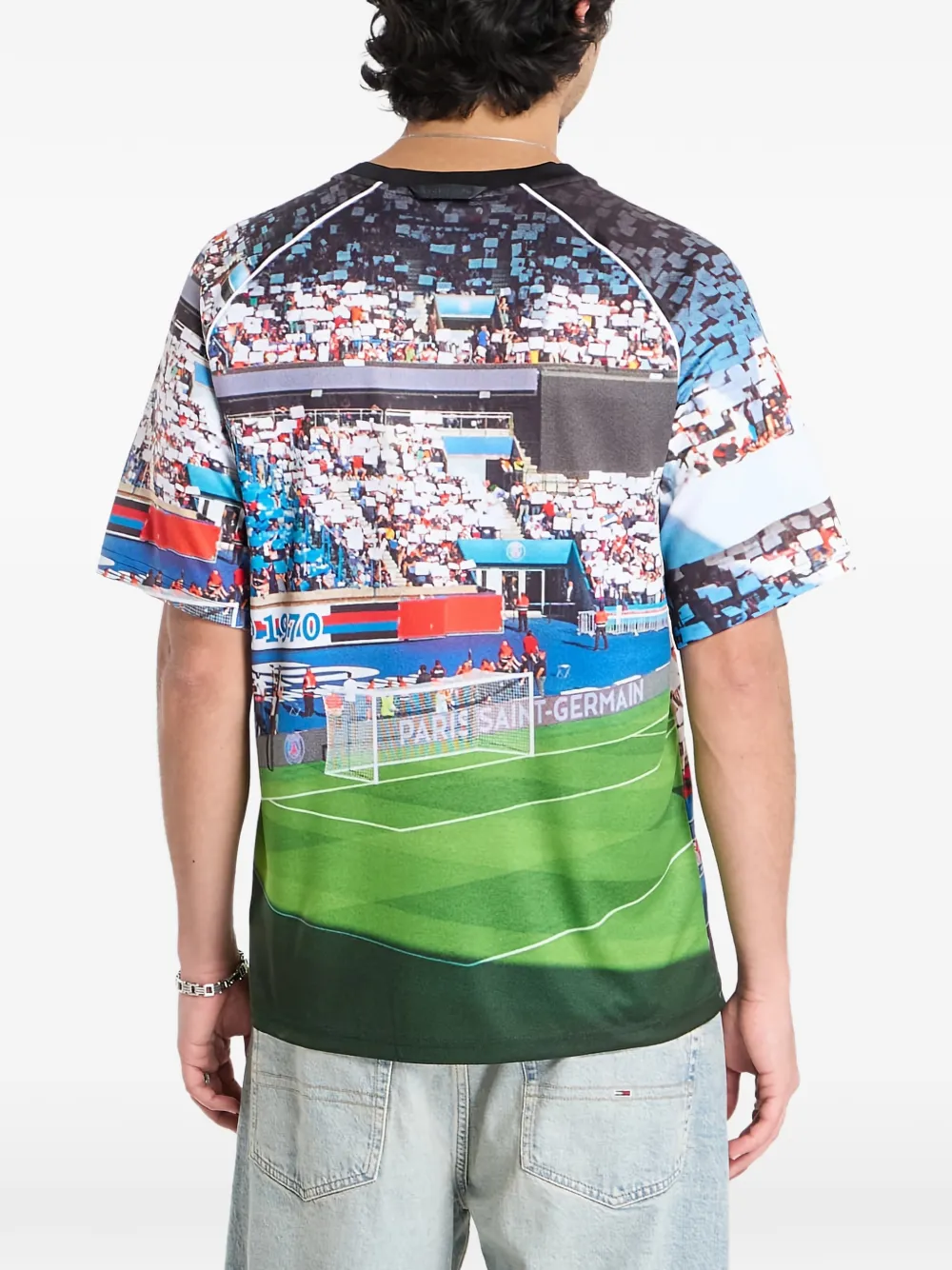 Jordan Paris Saint-Germain T-shirt met V-hals Blauw