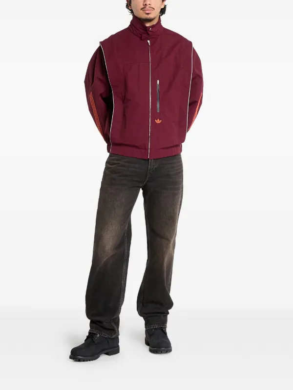 Adidas Venice Wind three-stripe Jacket | Red | FARFETCH